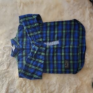 Youth Flannel Henley shirt